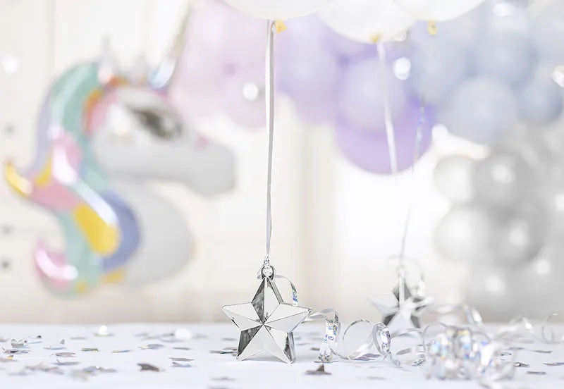 Peso para globos Estrella, plata