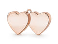 Pesas para globos con forma de corazones, oro rosa