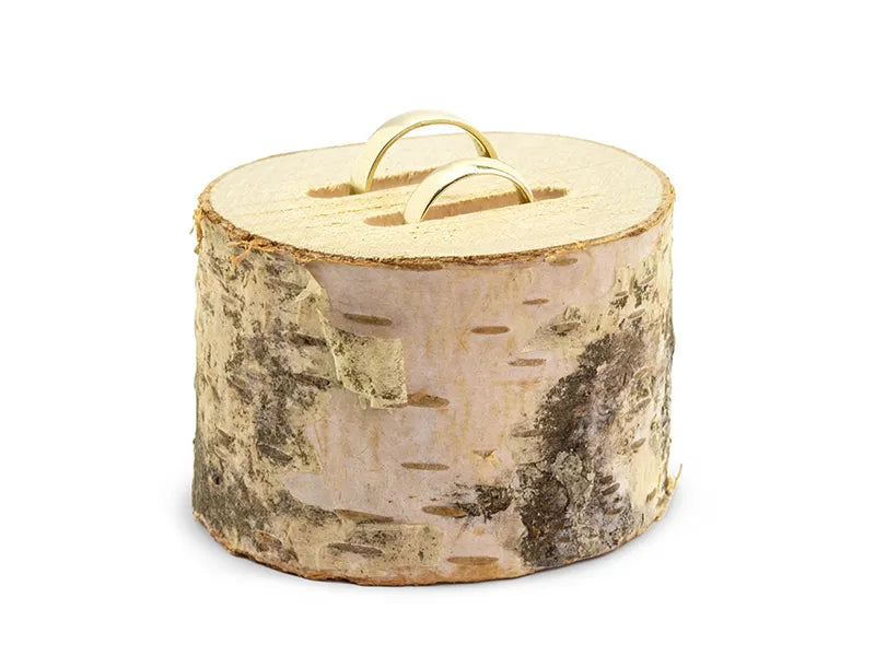 Porta anillos de madera, 6 cm