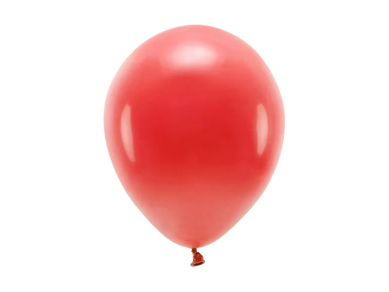 Globos ecológicos de 26 cm, color rojo - 10 unidades