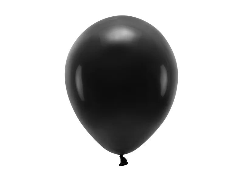 Globos ecológicos de 26 cm en tonos negro - 10 unidades