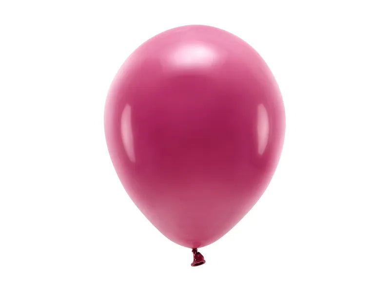 Globos ecológicos de 26 cm, color burdeos - 10 unidades