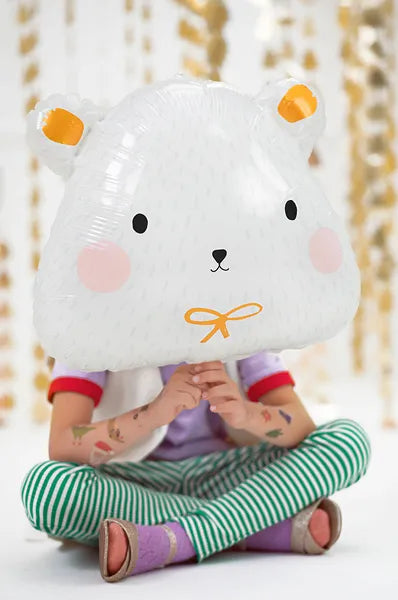 Globo de papel de aluminio Oso polar, 51x45cm, surtido