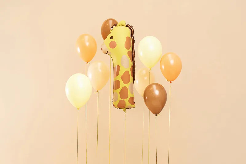 Globo de aluminio número 1 - Jirafa, 48x96 cm, surtido