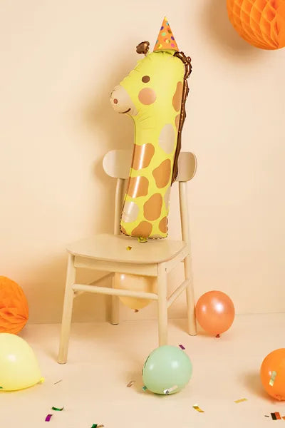 Globo de aluminio número 1 - Jirafa, 48x96 cm, surtido