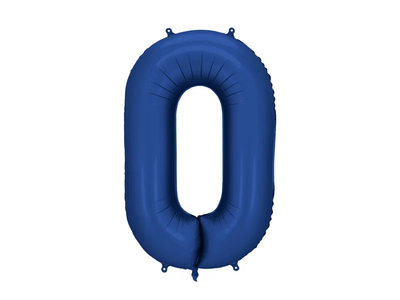 Globo de papel de aluminio número , 86 cm, AZUL MARINO