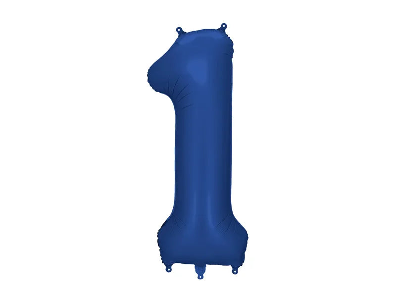 Globo de papel de aluminio número , 86 cm, AZUL MARINO
