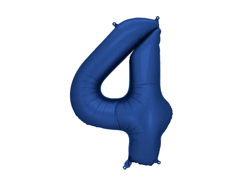 Globo de papel de aluminio número , 86 cm, AZUL MARINO