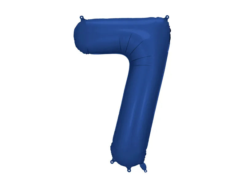 Globo de papel de aluminio número , 86 cm, AZUL MARINO