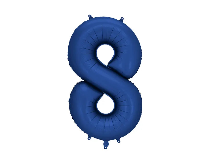 Globo de papel de aluminio número , 86 cm, AZUL MARINO