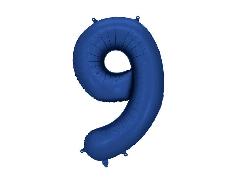 Globo de papel de aluminio número , 86 cm, AZUL MARINO