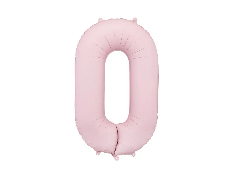 Globo de papel de aluminio número , 86 cm, ROSA CLARO
