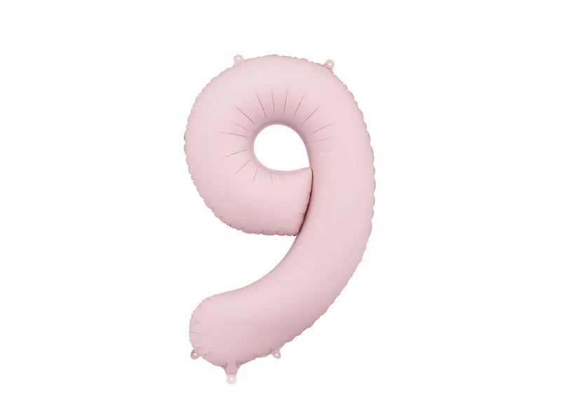 Globo de papel de aluminio número , 86 cm, ROSA CLARO