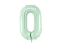 Globo de papel de aluminio número , 86 cm, VERDE