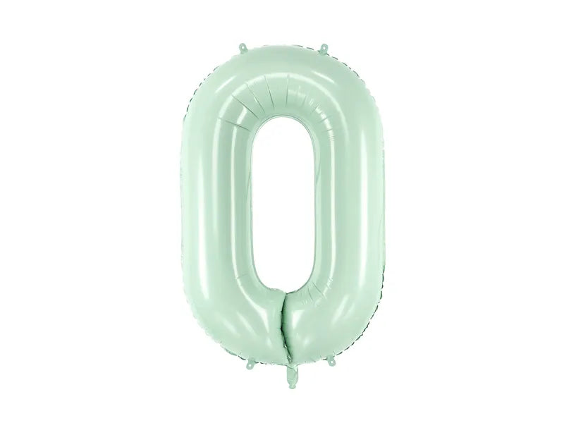 Globo de papel de aluminio número , 86 cm, VERDE