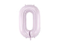 Globo de papel de aluminio número , 86 cm, MORADO