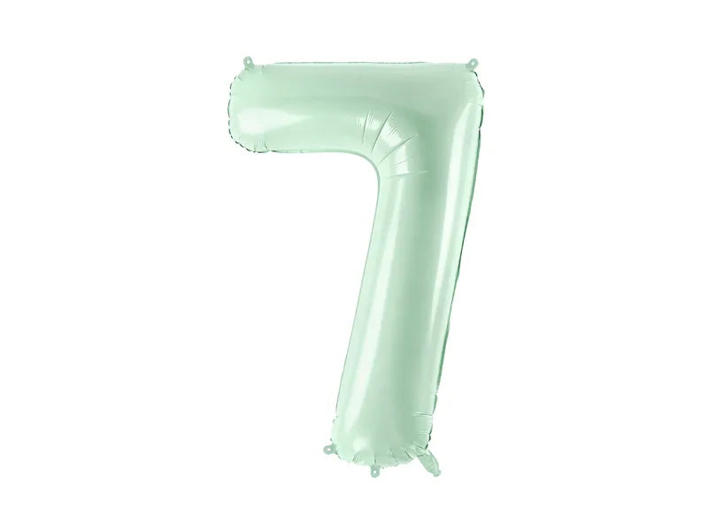 Globo de papel de aluminio número , 86 cm, VERDE
