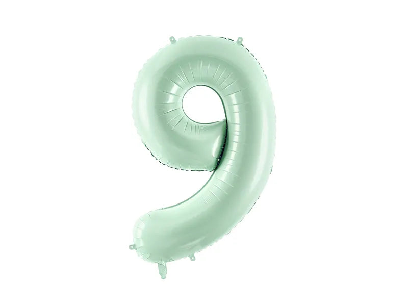 Globo de papel de aluminio número , 86 cm, VERDE