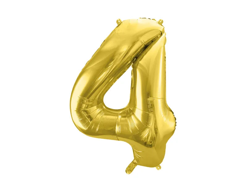 Globo metalizado, 72 cm, color oro claro.