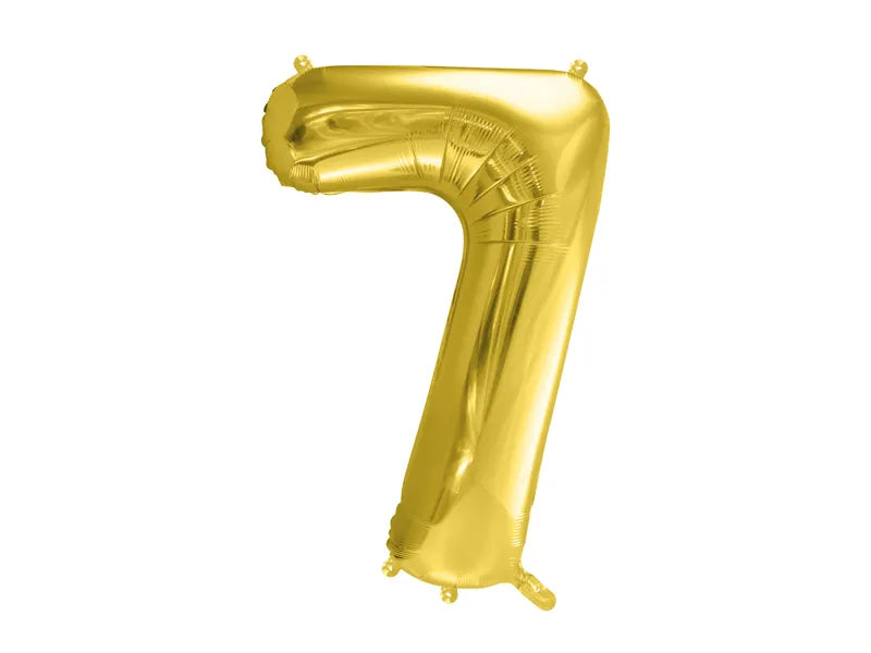 Globo metalizado, 72 cm, color oro claro.