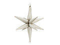 Globo 3D de papel metalizado con forma de estrella, 105 cm, color beige.