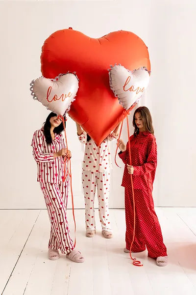 Globo de papel de aluminio con forma de corazón, 50x47cm, surtido