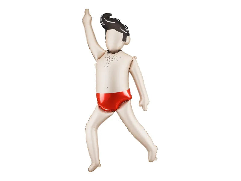 Globo de papel de aluminio con la figura de un hombre, 64,5 x 159 cm, surtido