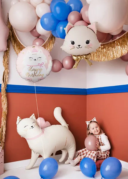 Globo de aluminio con forma de gato, 50x60 cm, surtido