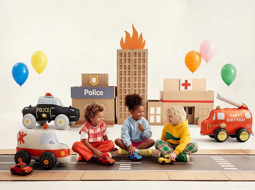 Ambulancia de globo de aluminio de pie, 68x48 cm, surtido