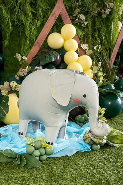 Globo de aluminio de pie con forma de elefante, 91x61 cm, surtido