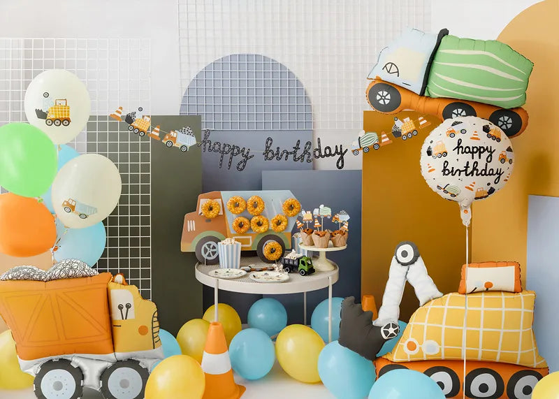 Camión de globos de papel de aluminio, 87x69 cm, surtido