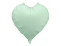 Globo de papel de aluminio con forma de corazón, 45 cm, verde.