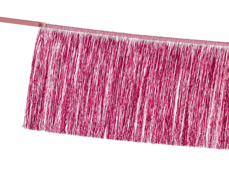 Guirnalda de flecos, rosa