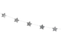 Estrellas de guirnalda, plata, 3,6 m