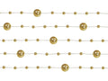 Guirnaldas de perlas, oro, 1,3 m