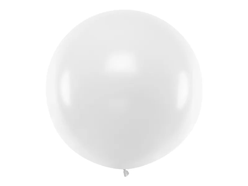 Globo redondo de 1 m, blanco
