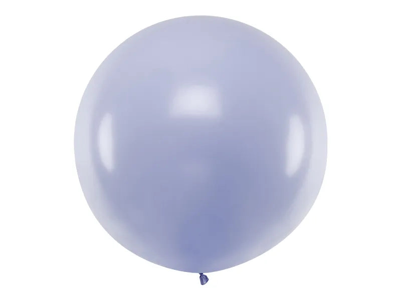 Globo redondo de 1 m, lila pastel claro 1 unidad