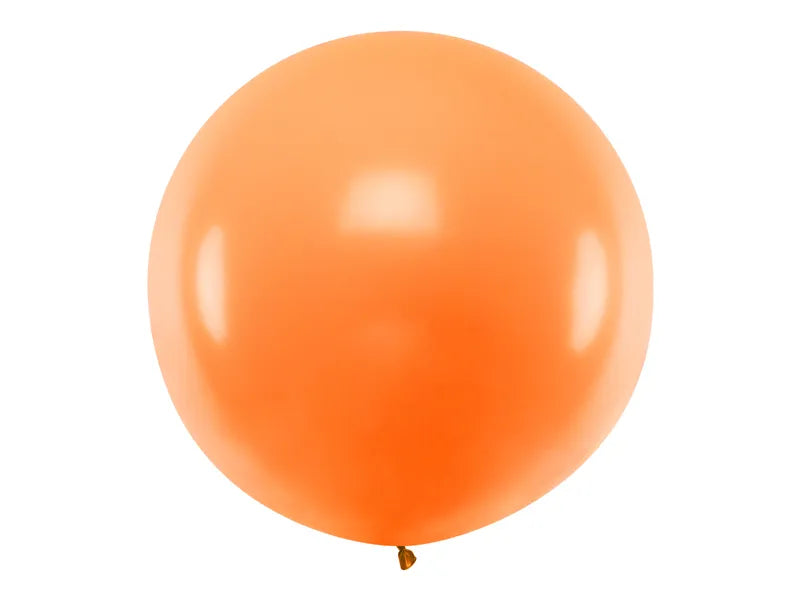Globo redondo de 1 m, color naranja - 1 unidad
