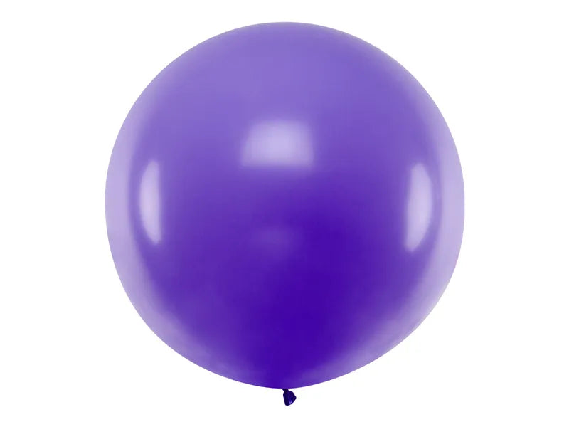 Globo redondo de 1 m, color lavanda - 1 unidad
