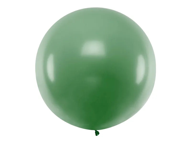 Globo redondo de 1 m, verde oscuro - 1 unidad