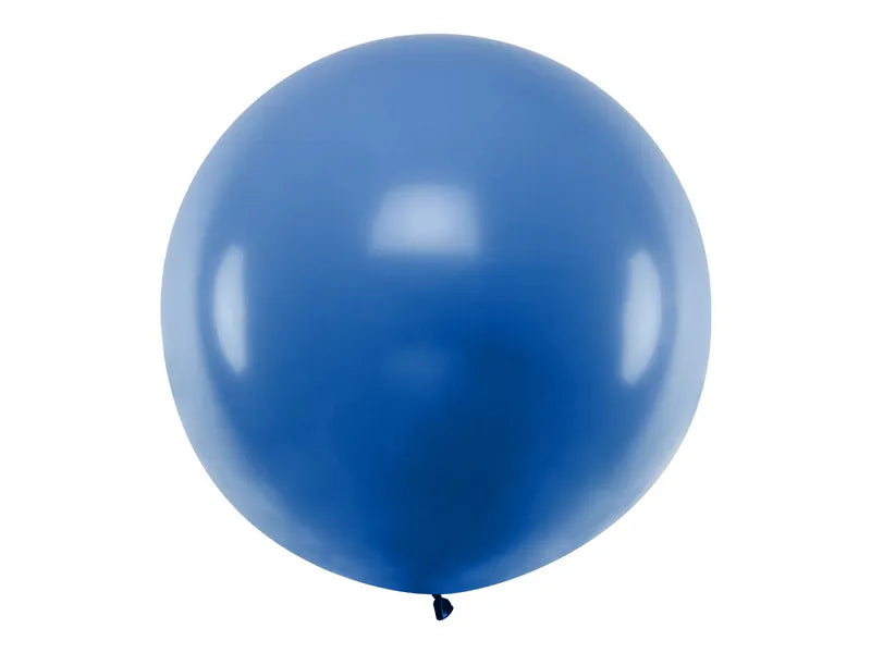 Globo redondo de 1 m, azul - 1 unidad
