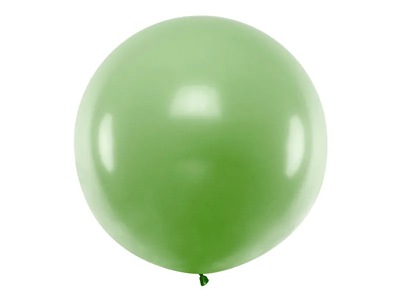 Globo redondo de 1 m, verde - 1 unidad