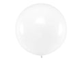 Globo redondo de 1 m, transparente pastel - 1 unidad