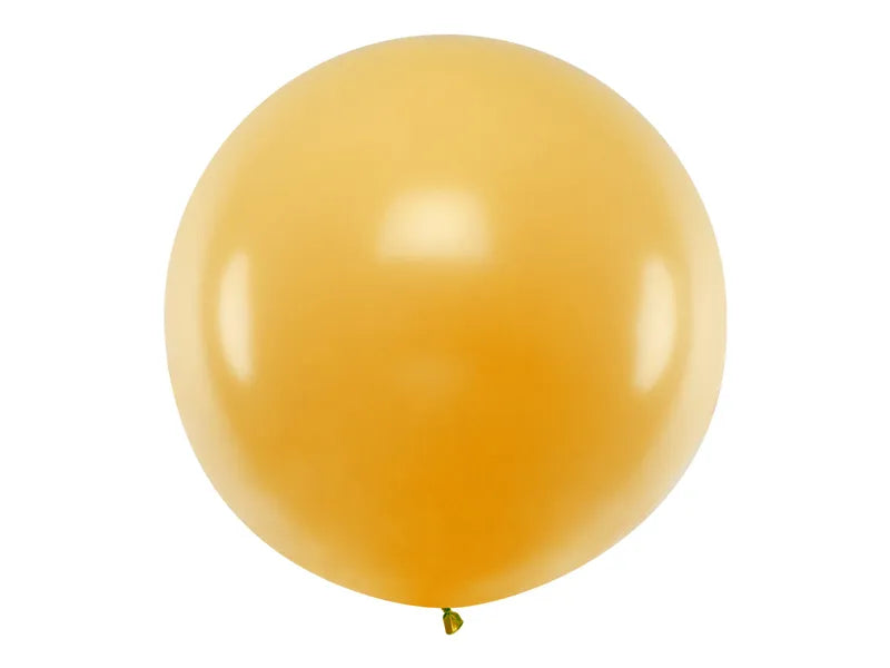 Globo redondo de 1 m, color oro metalizado 1 unidad