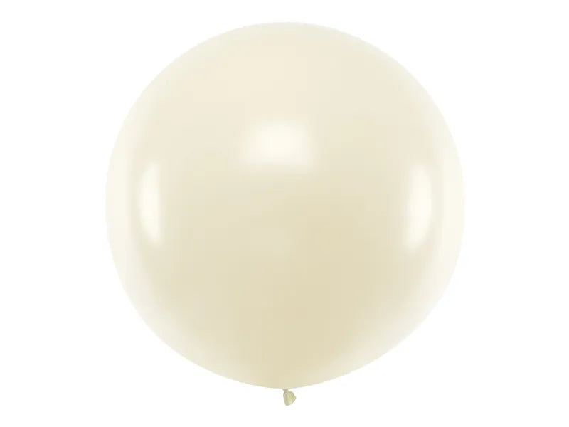 Globo redondo de 1 m, Perla Metálica - 1 unidad