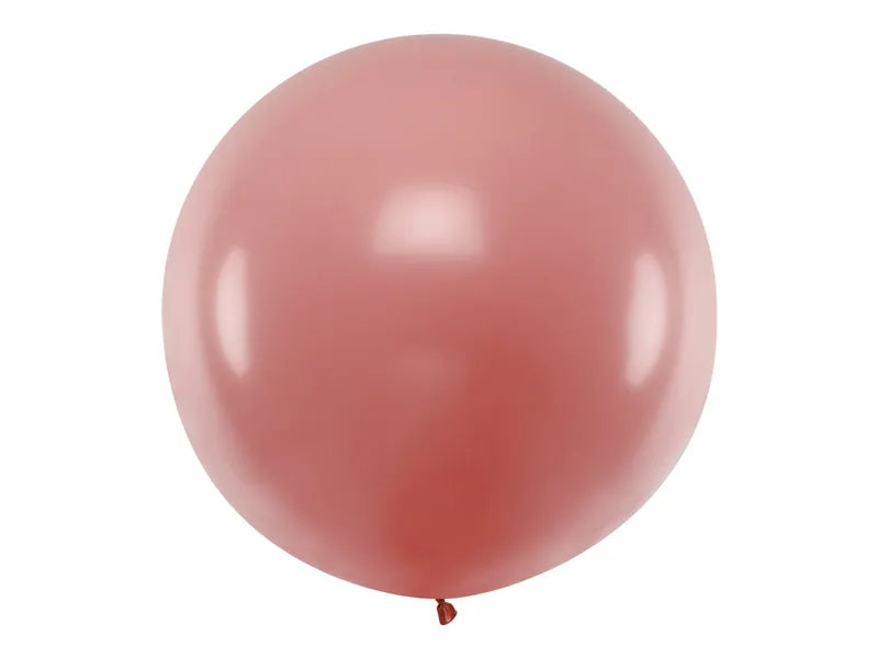 Globo redondo de 1 m, Rosa Silvestre Pastel - 1 unidad