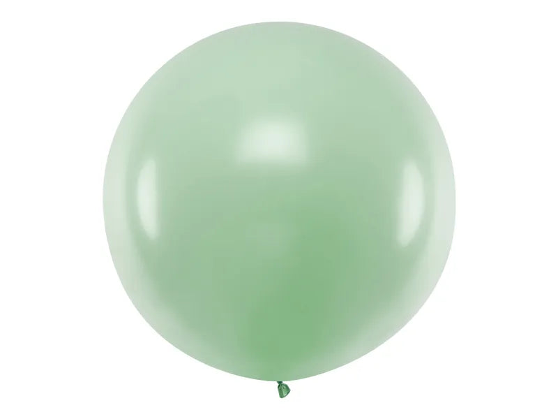 Globo redondo de 1 m, color pistacho pastel - 1 unidad