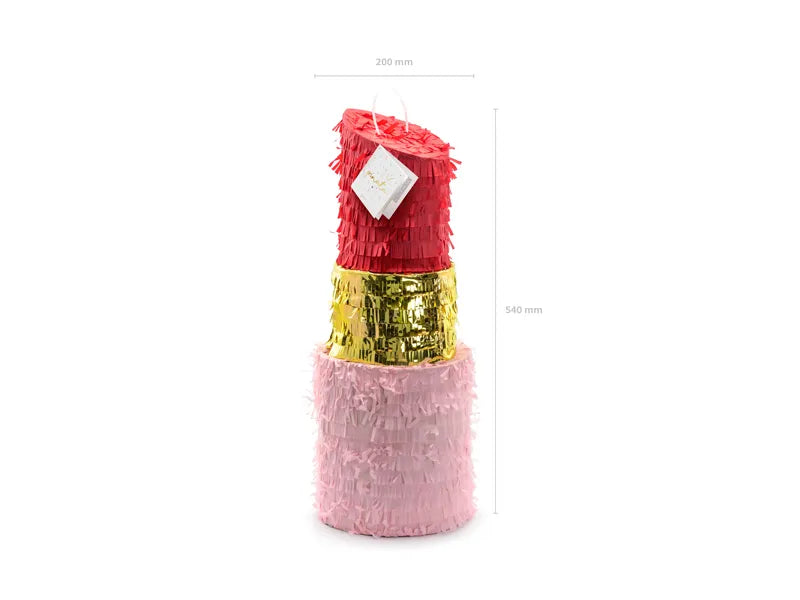 Piñata - Lápiz labial, 20x54x20cm