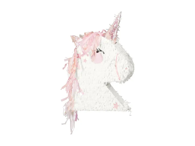 Piñata plegable - Cabeza de unicornio, 41x48x10cm