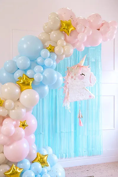 Piñata plegable - Cabeza de unicornio, 41x48x10cm